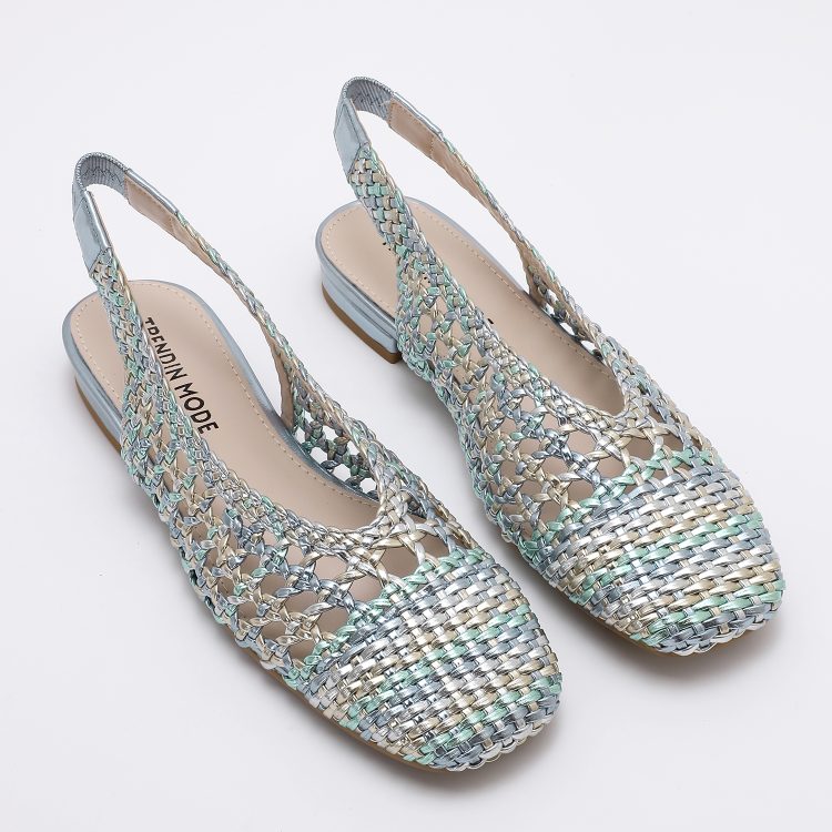 Braided Flat Sandals TMA02001 MULTI BLUE