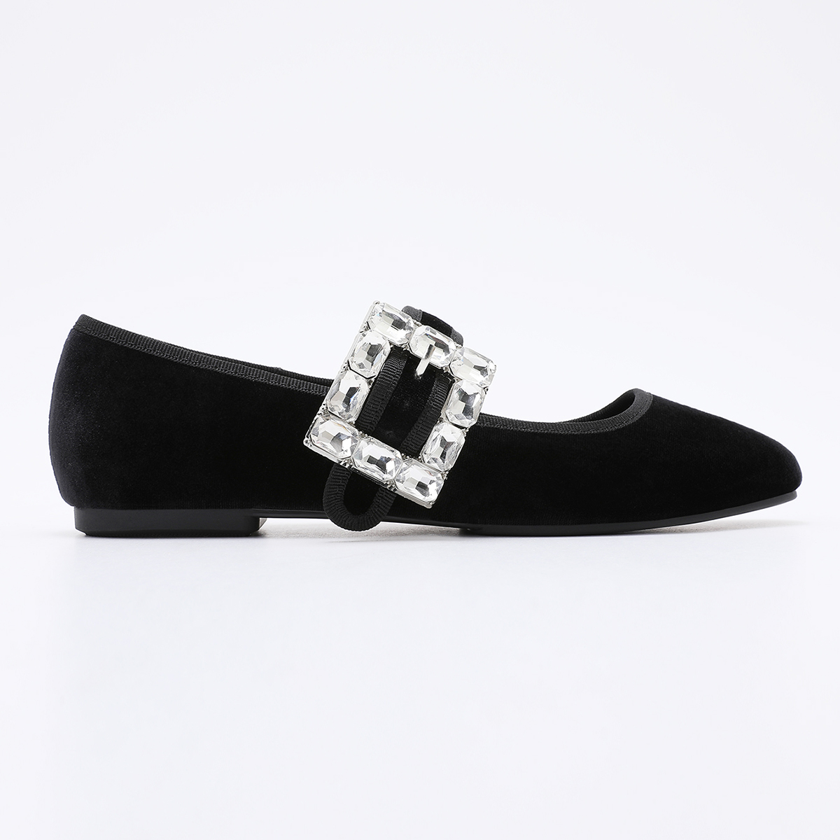 TMA07001_VELVET_BLACK_4 Round Flat TMA07001 Velvet Black - Image 1